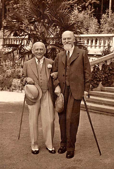Siegfried und Carl Lämmle in Carlsbad in den USA, um 1937, Fotografie aus Privatbesitz